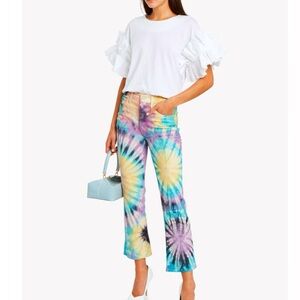 MOTHER The Tripper Tie Dye Jeans